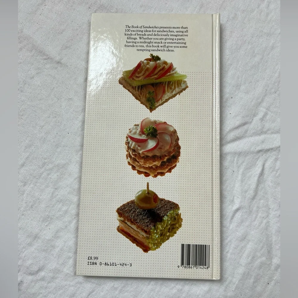 The Book Of Sandwiches By Louise Steele HARDCOVER British Tea Cookbook